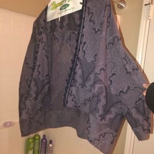 free people purple cardigan